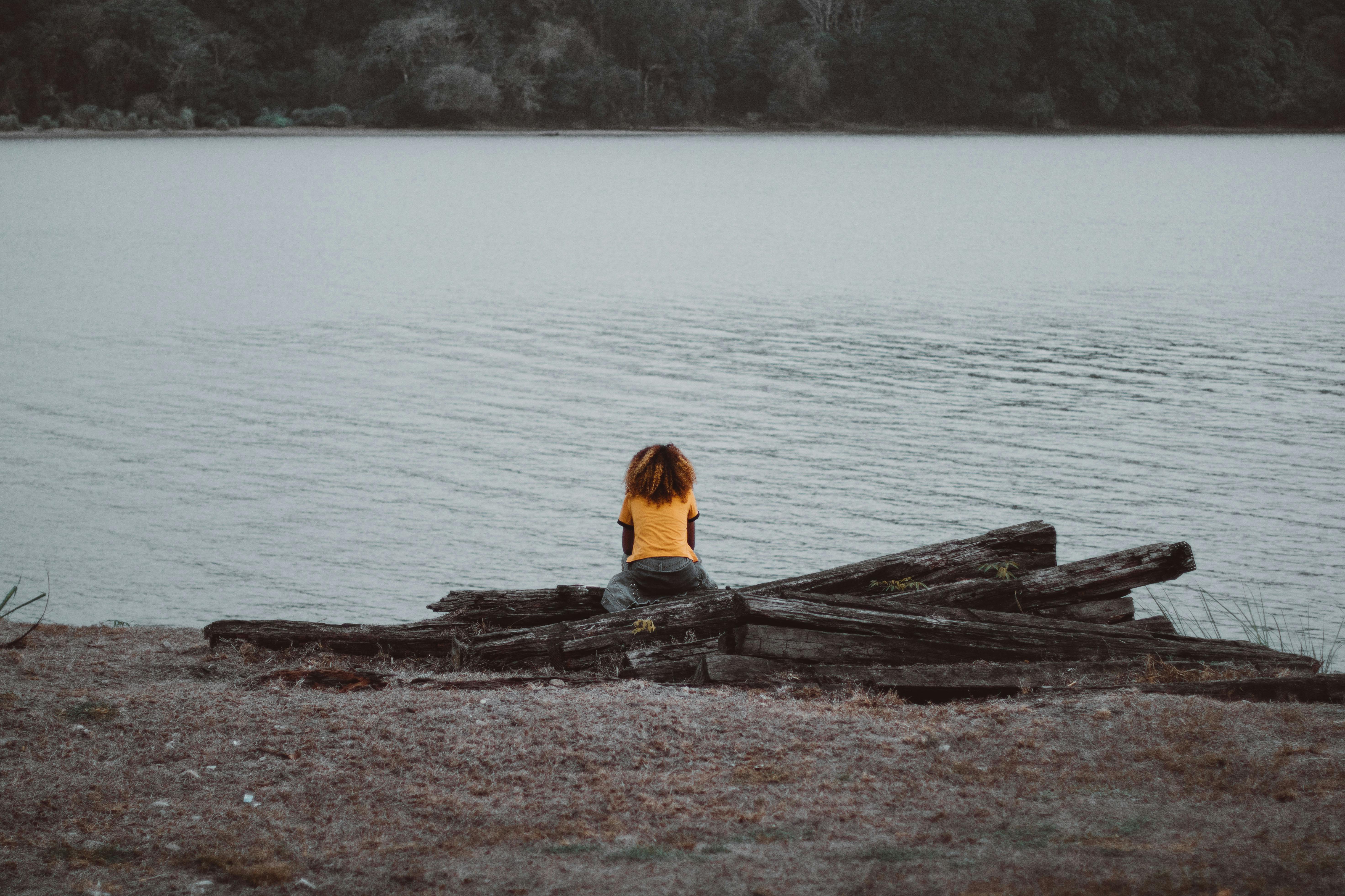 woman contemplative